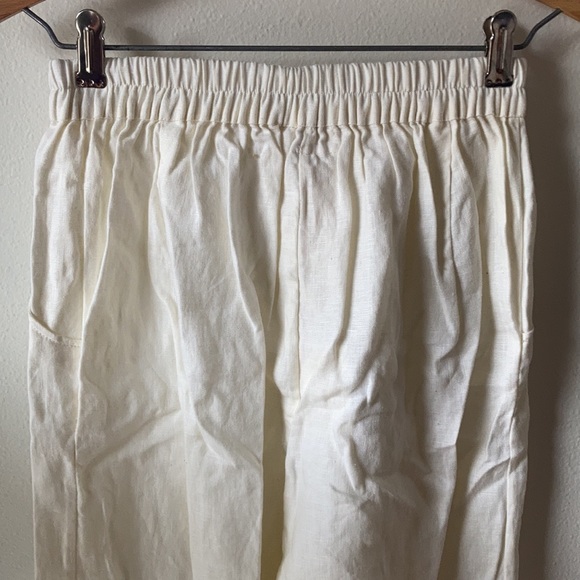 SOLD๐ซ Chasing Unicorns Freedom Now Cutwork Linen Pants sz S - Picture 15 of 17